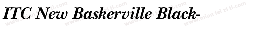 ITC New Baskerville Black字体转换